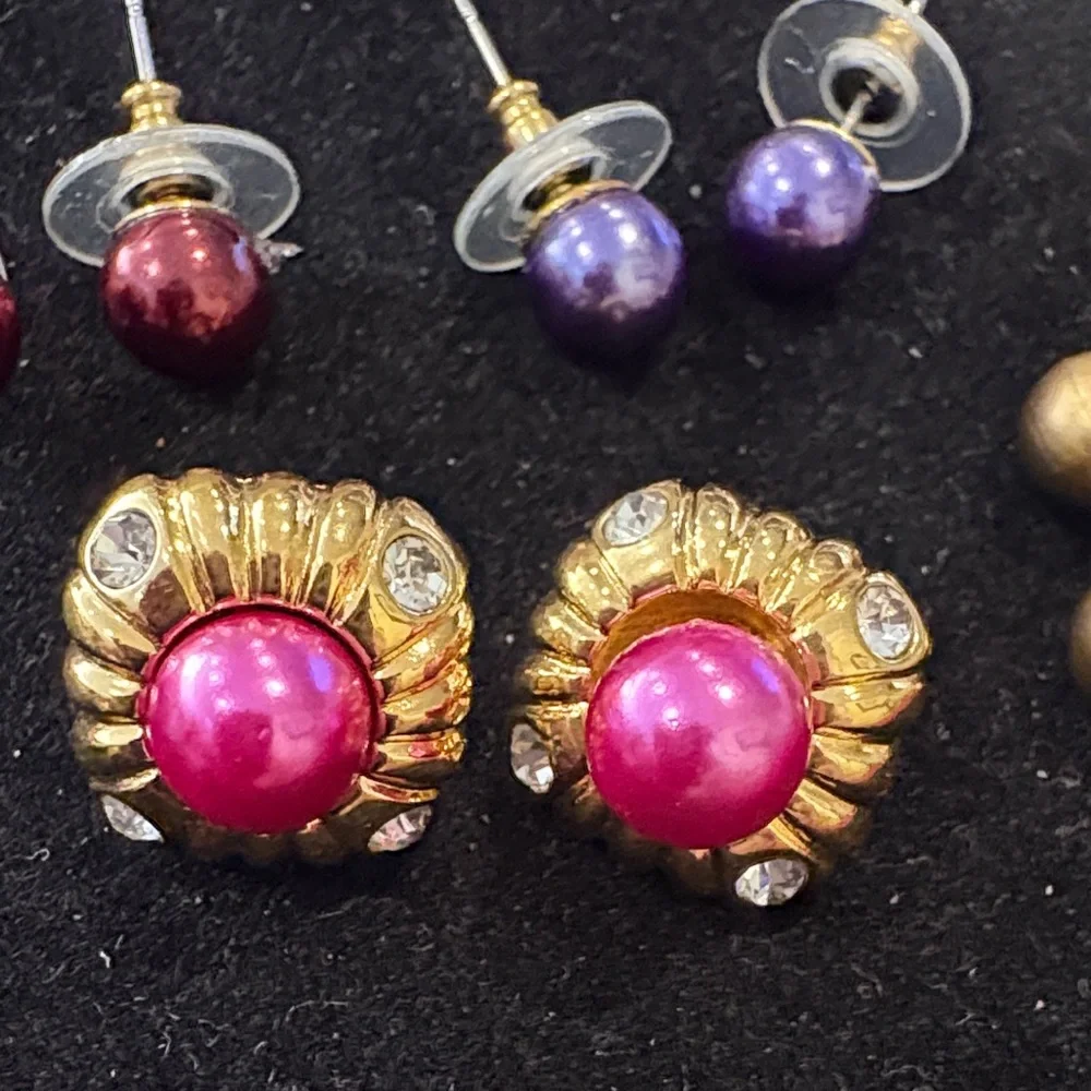 Joan Rivers Gold and Multicolor Earring Set - Picture 2 of 3